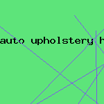 auto upholstery
